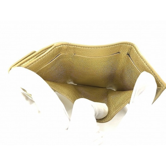 Louis Vuitton Portefeuille Wallet Lock Bifold Compact Gold - Picture 7 of 10